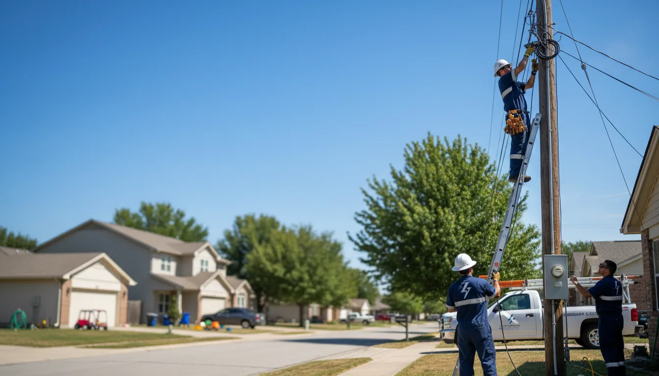 Residential electrician providing installation services in Fielding, UT